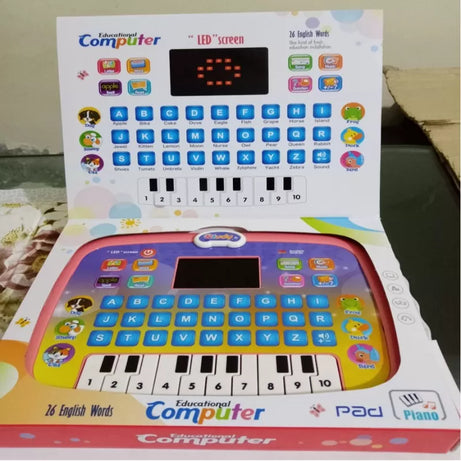 Educational Computer - LED Screen - English Alphabets & Words, Digits & Counting, Music & Piano - Oshi.pk - Buy & Sell Online