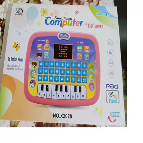 Educational Computer - LED Screen - English Alphabets & Words, Digits & Counting, Music & Piano - Oshi.pk - Buy & Sell Online