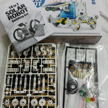 Educational Solar Robot- 14 in 1 kit- includes mini solar plate- DIY Robot - Oshi.pk - Buy & Sell Online