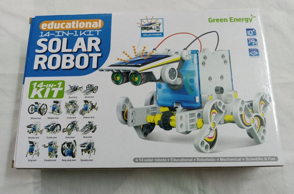 Educational Solar Robot- 14 in 1 kit- includes mini solar plate- DIY Robot - Oshi.pk - Buy & Sell Online