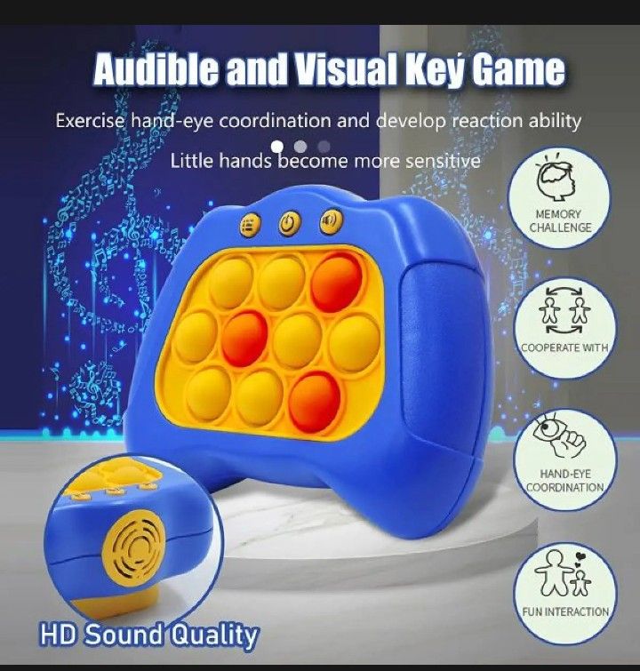 Electric Breakthrough Puzzle Pop It Console Stress Relief Fidget Toy Quick Push Bubble Game Console For Kids - Oshi.pk - Buy & Sell Online