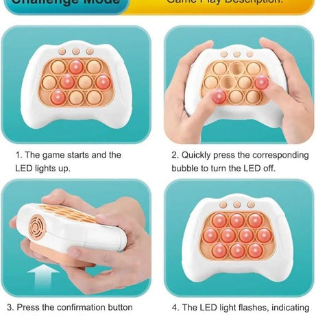 Electric Breakthrough Puzzle Pop It Console Stress Relief Fidget Toy Quick Push Bubble Game Console For Kids - Oshi.pk - Buy & Sell Online