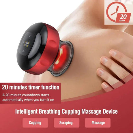 Electric Cupping Massager Vacuum Suction Cups EMS Ventosas Anti Cellulite Magnet Therapy Guasha Scraping Fat Burner Slimming - Oshi.pk - Buy & Sell Online