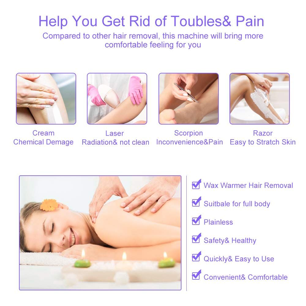 Electric Depilatory Roll On Wax Heater Roller Hair Removal Depilation Machine Wax Roller Wax Electric Wax Heater Use WAX REFILE AND STRIPS INCLUDED - Oshi.pk - Buy & Sell Online