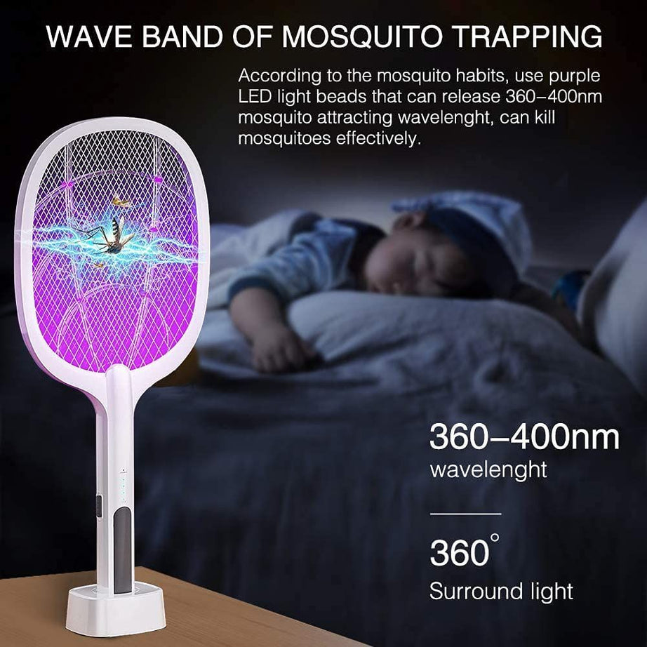 Electric Flies Swatter Killer Mosquito Killer Lamp 10 LED mini Bulb