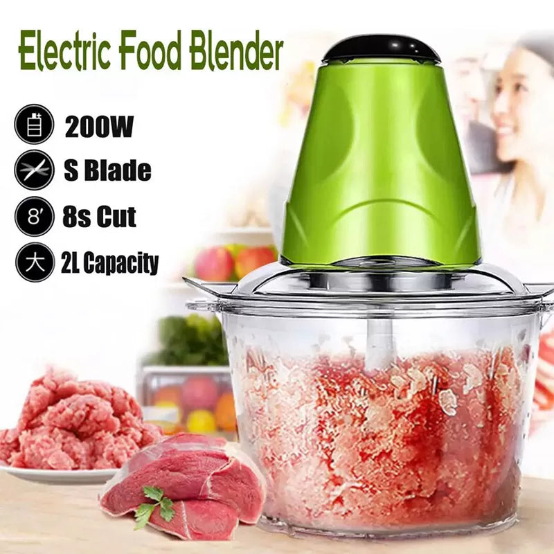 Electric Food Chopper Meat Grinder Household Kitchen Fast Processor Machine - Oshi.pk - Buy & Sell Online