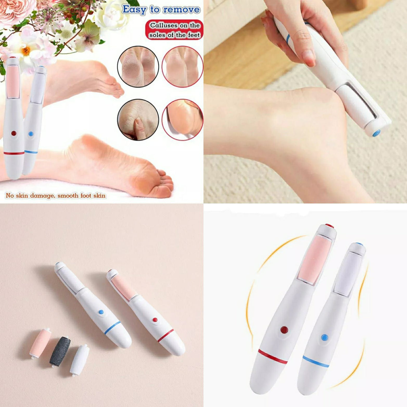 Electric Foot Skin Care Exfoliating Callus Remover Heel File Rasp Callus Remover Device Foot Grater Care Pedicure Gadget - Oshi.pk - Buy & Sell Online