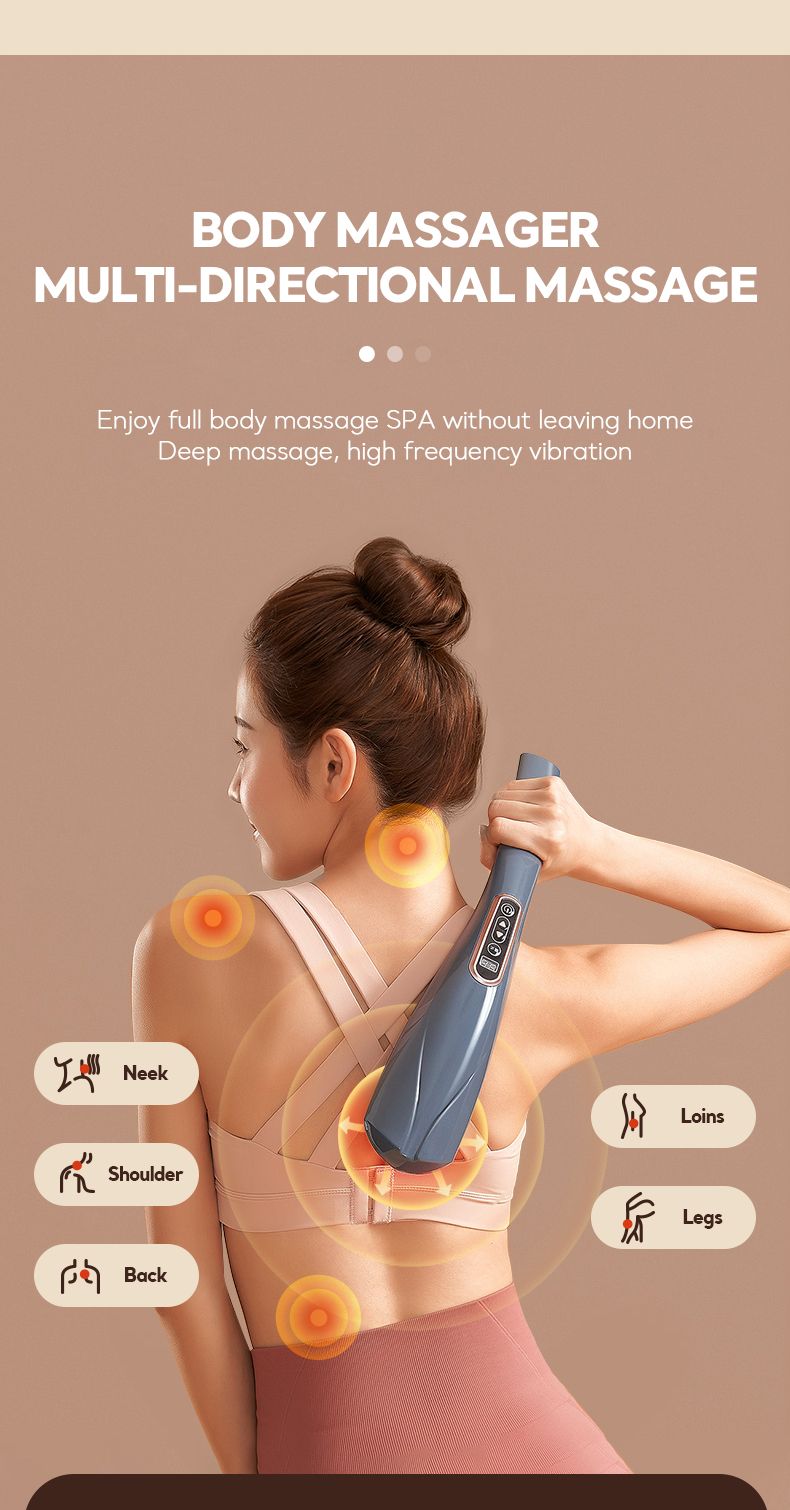 Electric Handheld Massager With Multiple Vibration modes Professional Body Massager Multifunctional massage stick - Oshi.pk - Buy & Sell Online