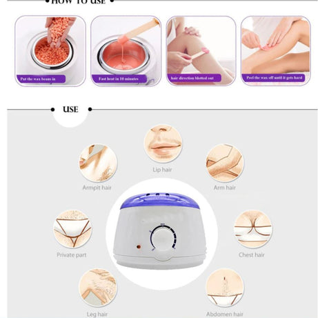 Electric Hot Wax Heater Waxing Machine For Hair Removal Professional Hair Removal Wax Heater & Wax Warmer - Oshi.pk - Buy & Sell Online