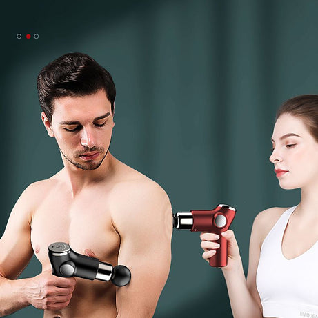 Electric Massager Mini Fascial Gun Body Muscle Massager for Back Pain Portable Handheld Electric Back Massager for Pain Relief Deep Muscle Relaxation - Oshi.pk - Buy & Sell Online