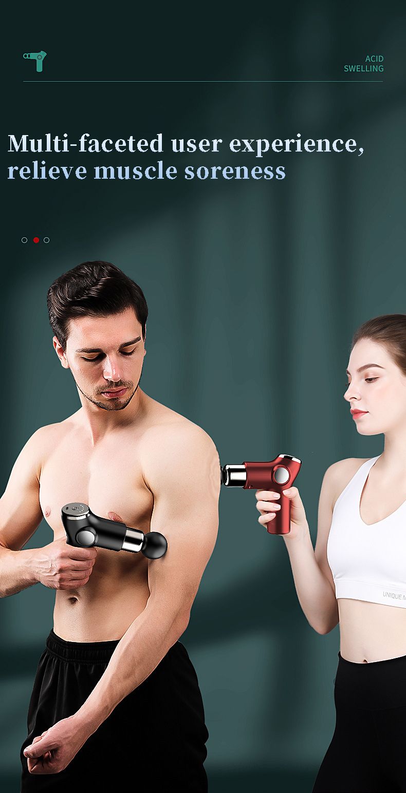 Electric Massager Mini Fascial Gun Body Muscle Massager for Back Pain Portable Handheld Electric Back Massager for Pain Relief Deep Muscle Relaxation - Oshi.pk - Buy & Sell Online