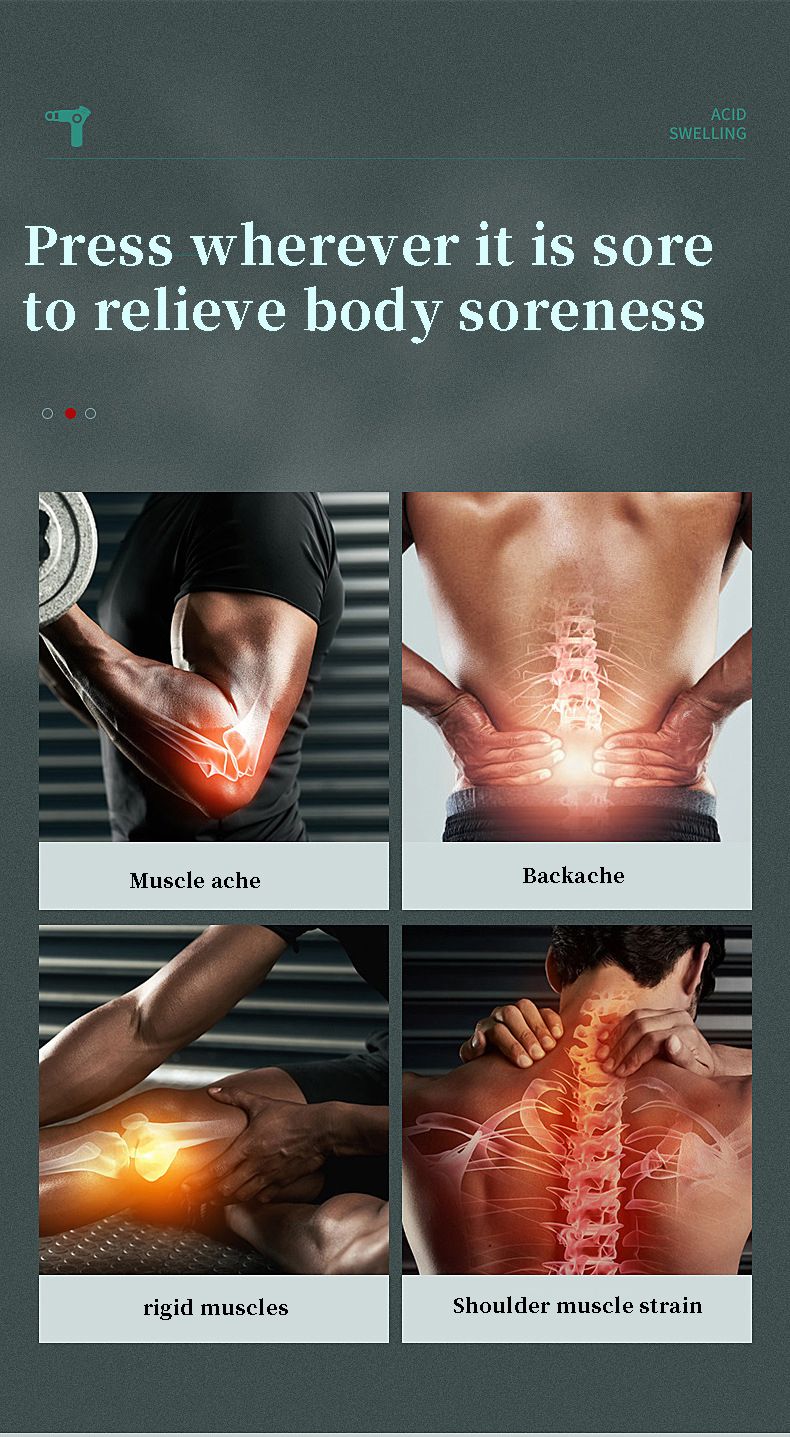 Electric Massager Mini Fascial Gun Body Muscle Massager for Back Pain Portable Handheld Electric Back Massager for Pain Relief Deep Muscle Relaxation - Oshi.pk - Buy & Sell Online