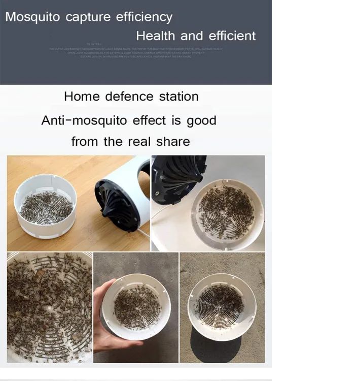 Electric Mosquito Trap Blue Light Mosquito Killer Lamp With USB Power Suction Fan No Zapper Child Safe - Oshi.pk - Buy & Sell Online