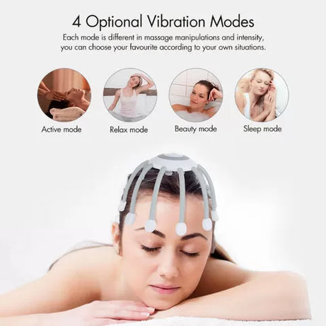 Electric Octopus Claw Scalp Massager Therapeutic Head Massage Scratcher Stress Relief Hair Stimulation Health Care Stress Relief - Oshi.pk - Buy & Sell Online