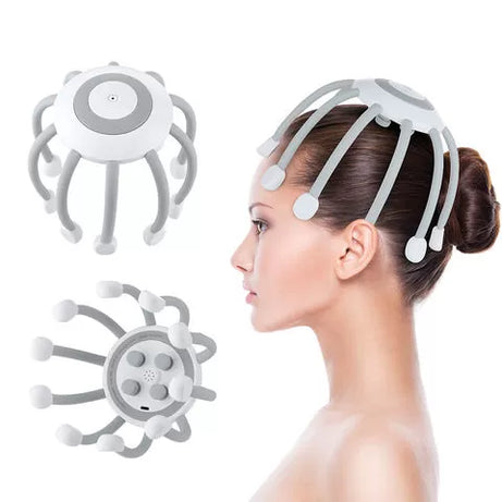 Electric Octopus Claw Scalp Massager Therapeutic Head Massage Scratcher Stress Relief Hair Stimulation Health Care Stress Relief - Oshi.pk - Buy & Sell Online