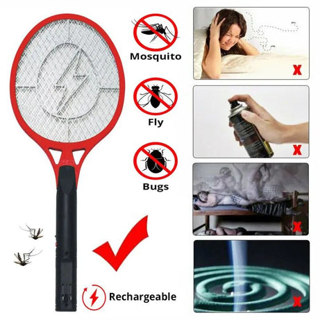 ElectroSwat Mosquito Zapper - Electric Fly Swatter for Quick and Easy Insect Elimination Mosquito killer Bat - Oshi.pk - Buy & Sell Online