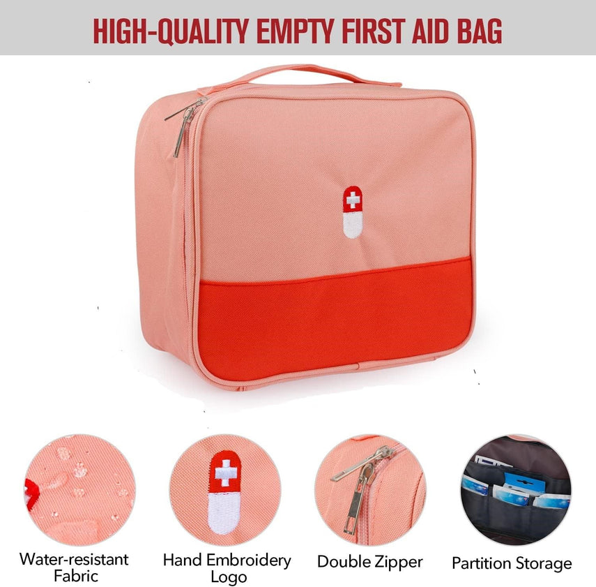 Empty Medicine Pills Storage Box Organizer First Aid Kit Medicine Box Portable Waterproof Outdoor Travel Medical Multi-Pocket Medicine Pouch Medical - Oshi.pk - Buy & Sell Online