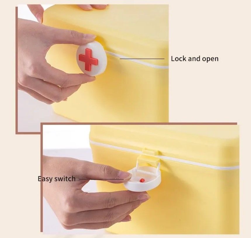 Empty Small First Aid Box High Quality Medicine Box Best For School, House And Office Medical Kit Medicine Pills Storage Box - Oshi.pk - Buy & Sell Online