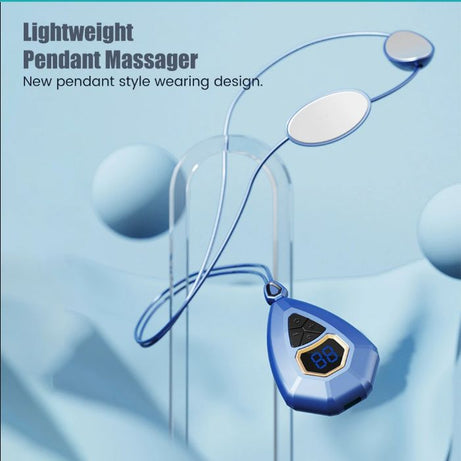 EMS Electric Cervical Massager Smart Neck Massage- Apparatus Low Frequency Pulse Relaxing 5 Modes Heating Pain Relief Myostimulator Pendant Cervical S - Oshi.pk - Buy & Sell Online