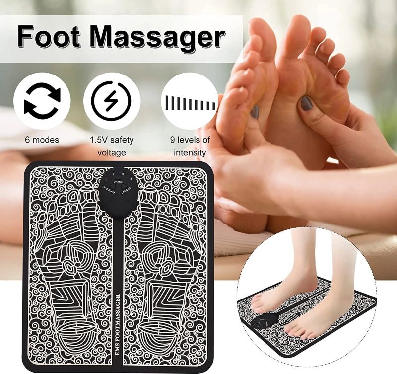 EMS Foot Massage Wrists and Acupuncture Foot Massage Stickers Foot Massager Beauty Intensity 9 Levels - Oshi.pk - Buy & Sell Online