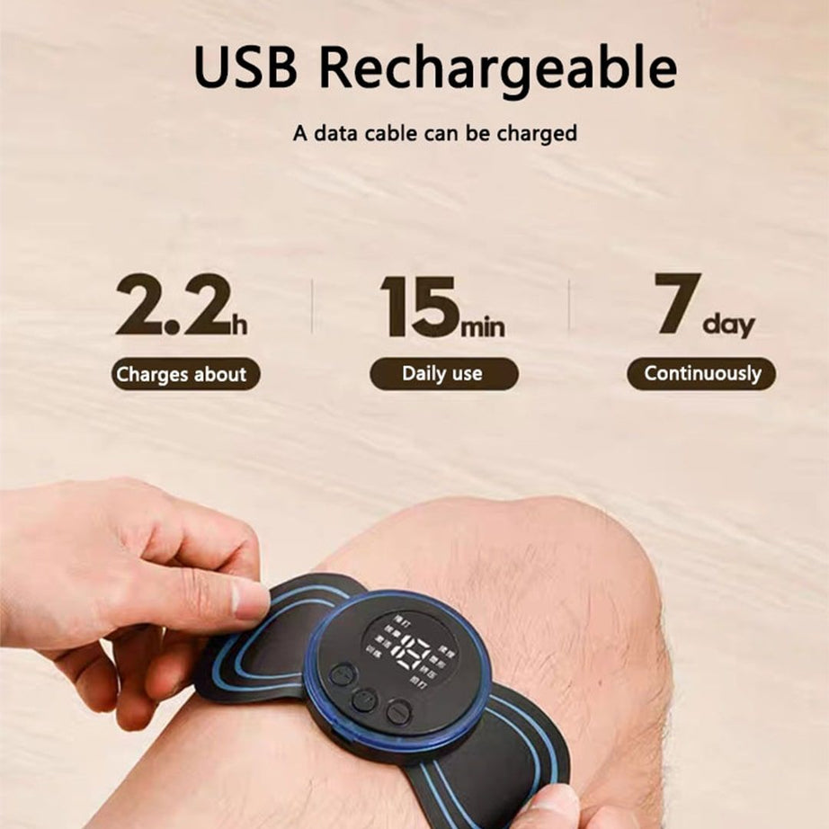 EMS Mini Body Massager Pulse Neck Pain Relief EMS Butterfly Body Massager Men & Women Butterfly Massager - Oshi.pk - Buy & Sell Online
