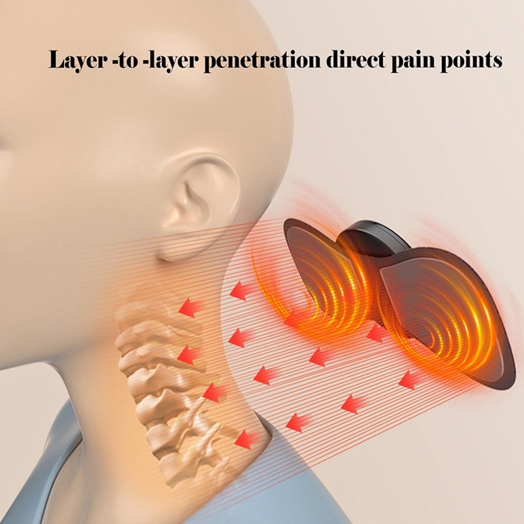 EMS Mini Body Massager Pulse Neck Pain Relief EMS Butterfly Body Massager Men & Women Butterfly Massager - Oshi.pk - Buy & Sell Online