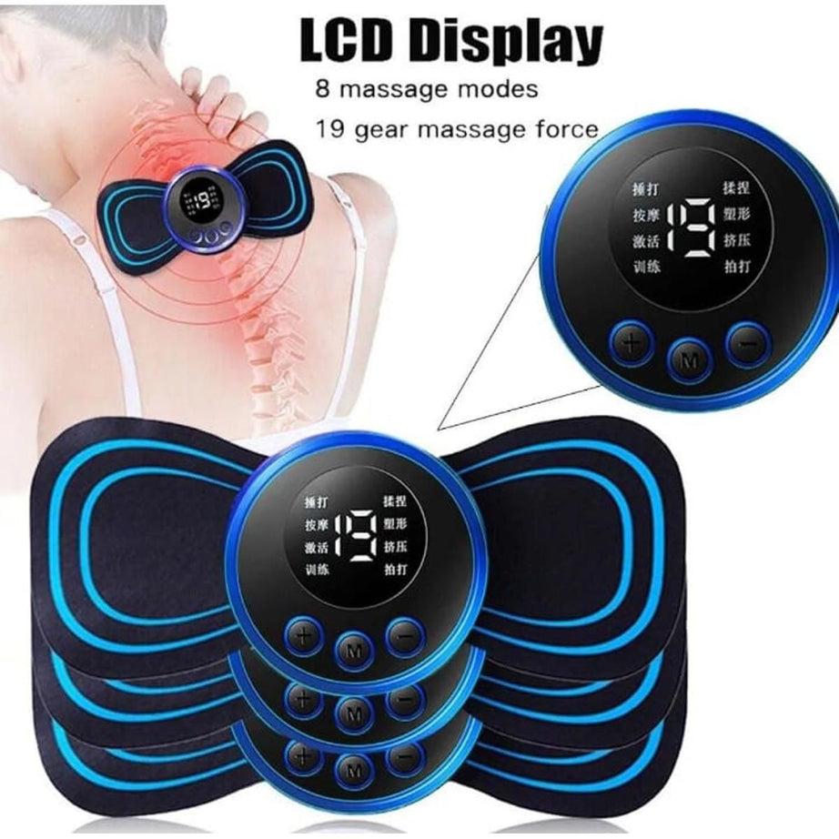 EMS Mini Electric Neck Back Body Massager Cervical Electric Neck Back Massager Muscle Therapy Pressure Pain - Oshi.pk - Buy & Sell Online