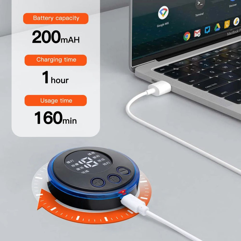 EMS Mini Portable Electric Neck Massager Cervical Massage Stimulator Stickers Physiotherapy Instrument Muscle Relief Pain - Oshi.pk - Buy & Sell Online