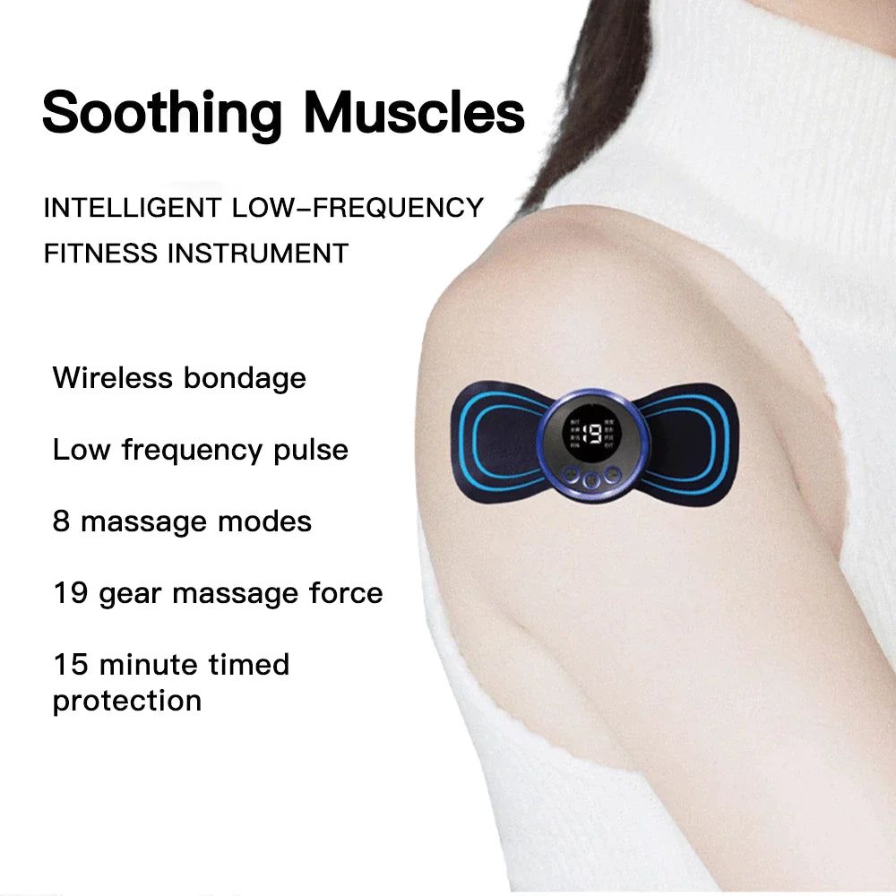 EMS Smart Mini Portable Massager - Compact Wireless TENS Unit for Soothing Muscle Relief and Relaxation - Oshi.pk - Buy & Sell Online
