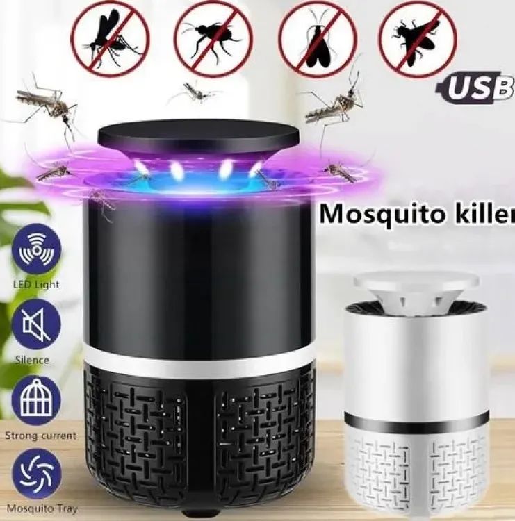 EXORT Electric Mosquito Trap Blue Light | Mosquito Killer Lamp with USB Power | Suction Fan No Zapper Child Safe - Oshi.pk - Buy & Sell Online