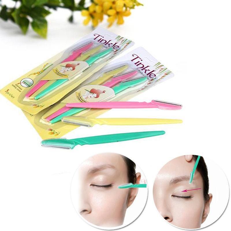 Eyebrow Razor,Facial Hair Remover Eyebrow Trimmer,Sharp Mini Makeup Shaper pack of 3 tinkle - Oshi.pk - Buy & Sell Online