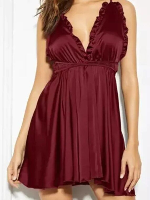 Silken Dreams Knee-Length Spaghetti Strap Nighty - Oshi.pk - Buy & Sell Online