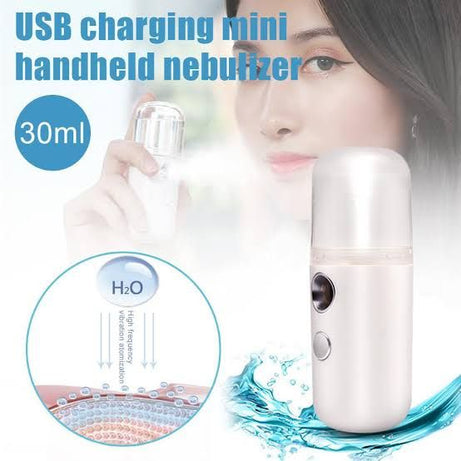 USB Mini Portable Facial Sprayer Humidifier Nano Face Steamer Handheld Face Hydrating Machine - Oshi.pk - Buy & Sell Online