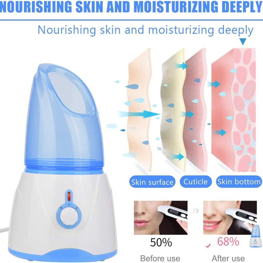 Facial Steamer Facial Sauna Nano Face Moisturizing Steamer Facial Heated Mask Mist for Personal Skin Care