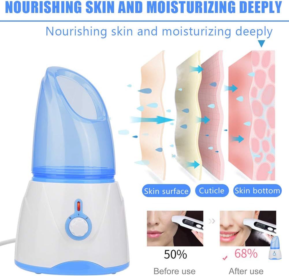 Facial Steamer Facial Sauna Nano Face Moisturizing Steamer Facial Heated Mask Mist for Personal Skin Care