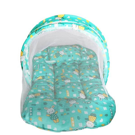 Fancy Baby Sleeping bag with Mosquito net Embroided Frill Crib 0-1 Year Infant Portable Folding Baby Cots Net Infant Sleeping Bag - baby bistar gaddi - Oshi.pk - Buy & Sell Online