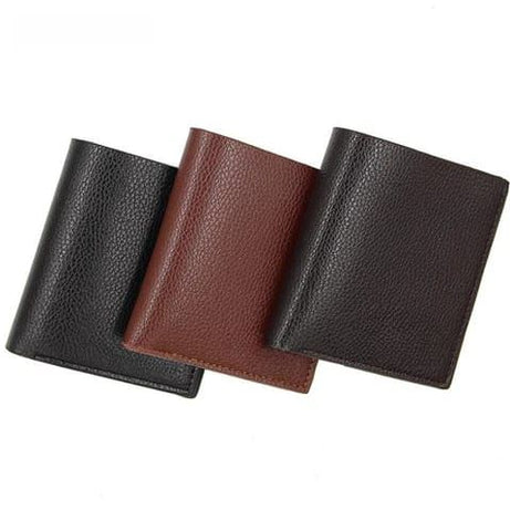 Fashion Card PU Leather Thin Wallet Short Leather Purses Bifold Money Clip ID Card Holder Men Wallet - Oshi.pk - Buy & Sell Online
