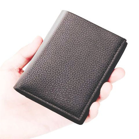 Fashion Card PU Leather Thin Wallet Short Leather Purses Bifold Money Clip ID Card Holder Men Wallet - Oshi.pk - Buy & Sell Online