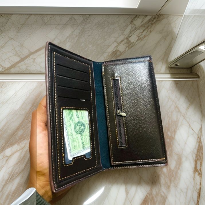 Fashion Men's Wallet Purse Casual Long Wallet Portable Multifunctional ID Card Holder Luxury Wallet - Oshi.pk - Buy & Sell Online