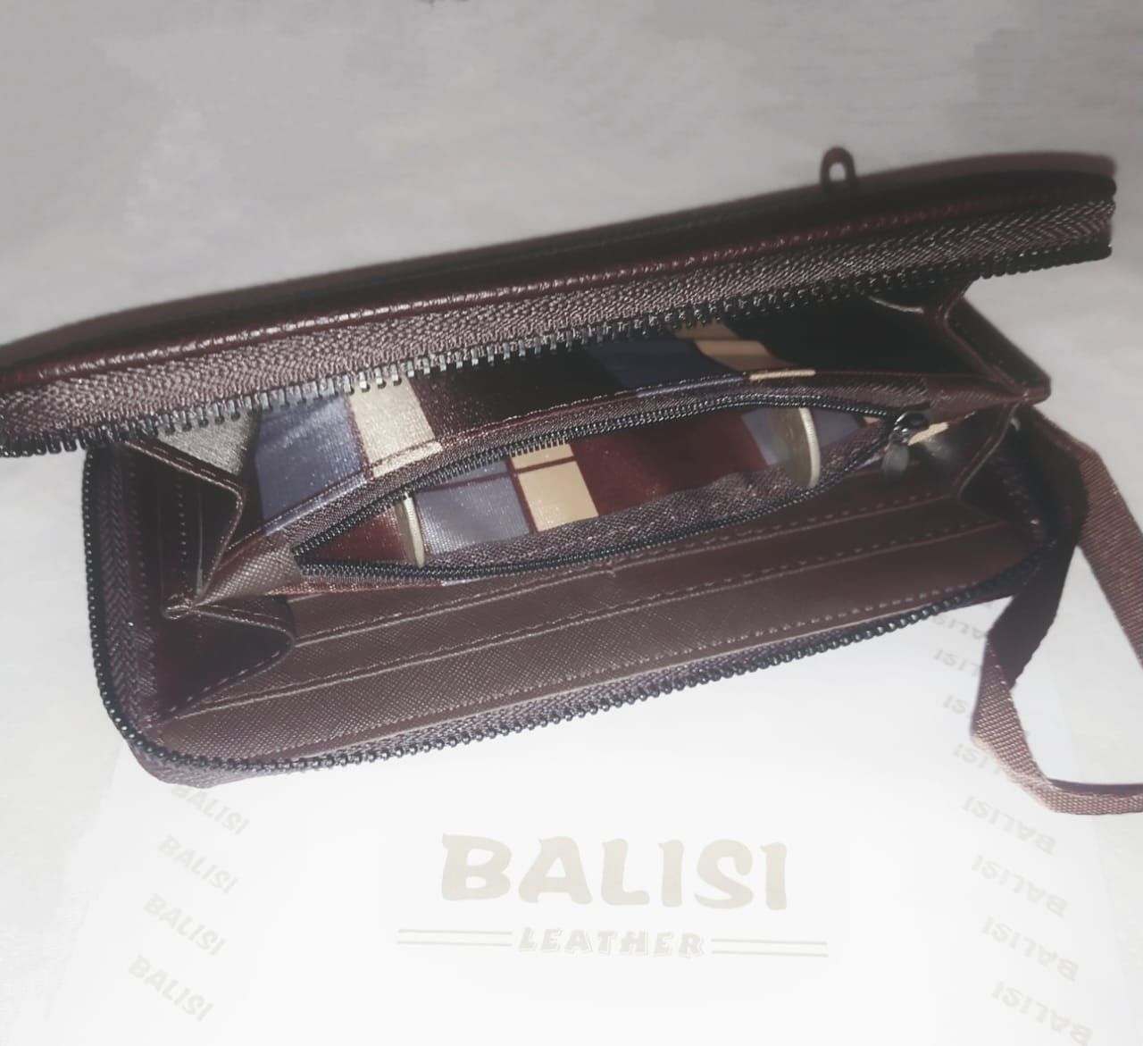 Fashion Women Wallets PU Leather Wallet Double Zipper Day Clutch Purse Wristlet Portefeuille Handbags Female Wallet - Oshi.pk - Buy & Sell Online