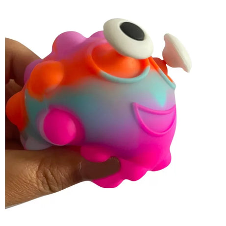 Fidget Ball Big Eyes Rainbow Silicone Ball Fidget Sensory Ball Toy - Oshi.pk - Buy & Sell Online