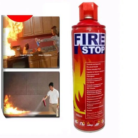 Fire Stop Spray 500 ml Portable firee Extinguisher Can Stop firee Safety Foam Non Toxic Environmentally Safe Ozone Friendly Formula Easy To Operate An - Oshi.pk - Buy & Sell Online