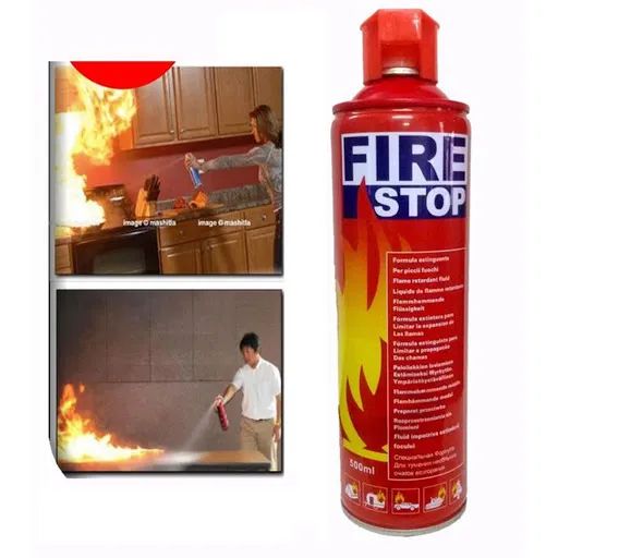 Fire Stop Spray 500 ml Portable firee Extinguisher Can Stop firee Safety Foam Non Toxic Environmentally Safe Ozone Friendly Formula Easy To Operate An - Oshi.pk - Buy & Sell Online