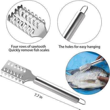 Fish Scale Remover Stainless Steel Scaler Scraper - Oshi.pk - Buy & Sell Online