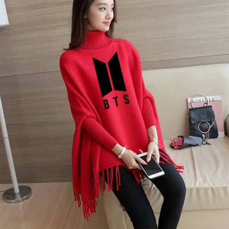 Fleece Poncho for Girls Cozy and Stylish Winter Fashion - Oshi.pk - Buy & Sell Online