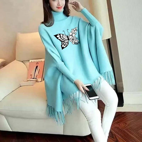 Fleece Poncho for Girls Cozy and Stylish Winter Fashion - Oshi.pk - Buy & Sell Online