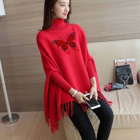 Fleece Poncho for Girls Cozy and Stylish Winter Fashion - Oshi.pk - Buy & Sell Online