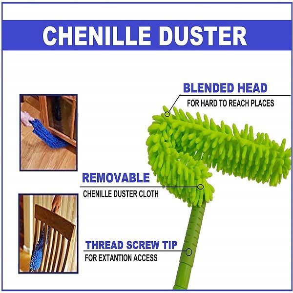 Flexible Microfiber Duster With Long Handle - Oshi.pk - Buy & Sell Online