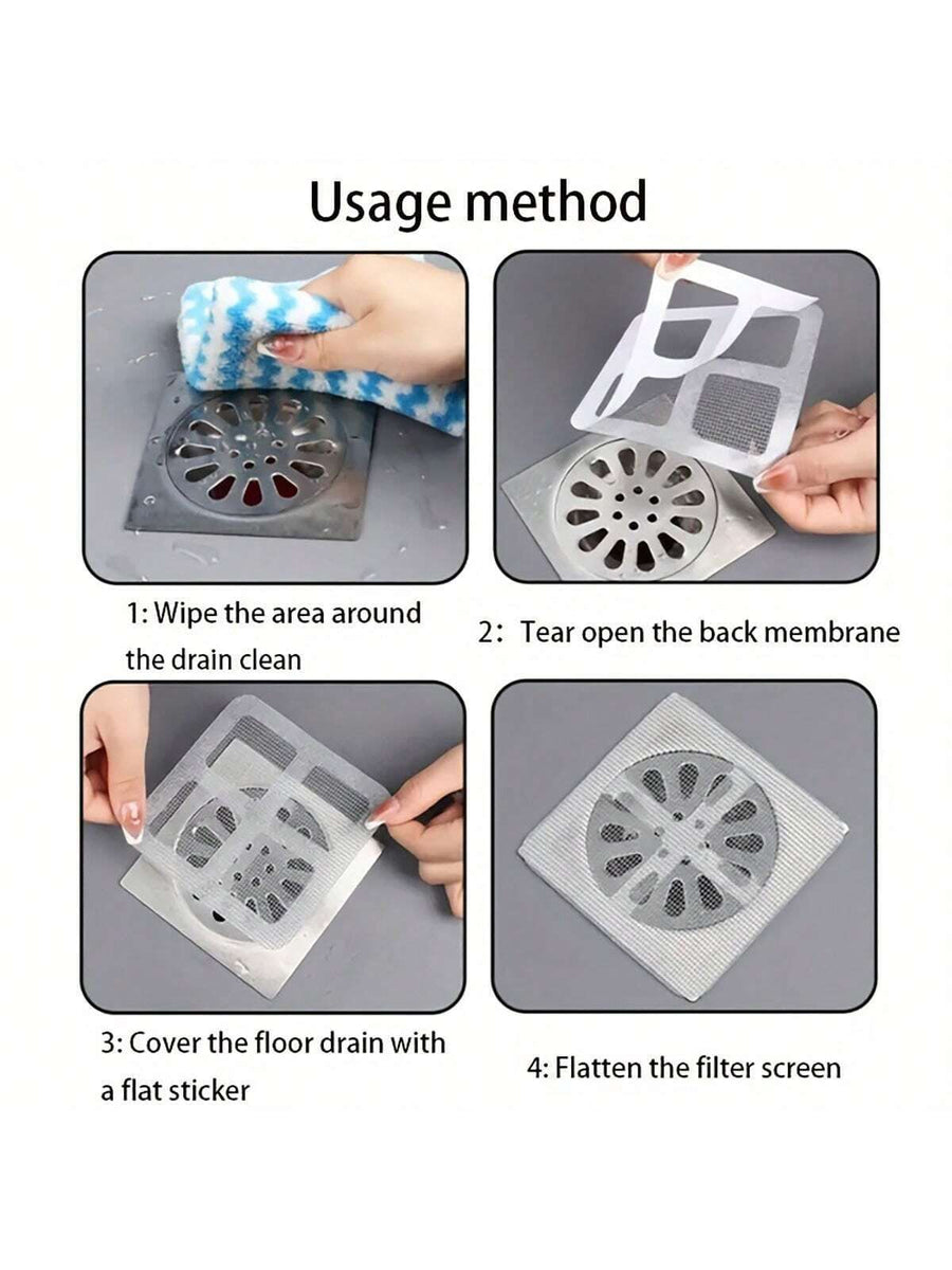 Floor Drain Sticker For Kitchen Bathroom Hair And Insects Anti Clogging Filter Net - Oshi.pk - Buy & Sell Online