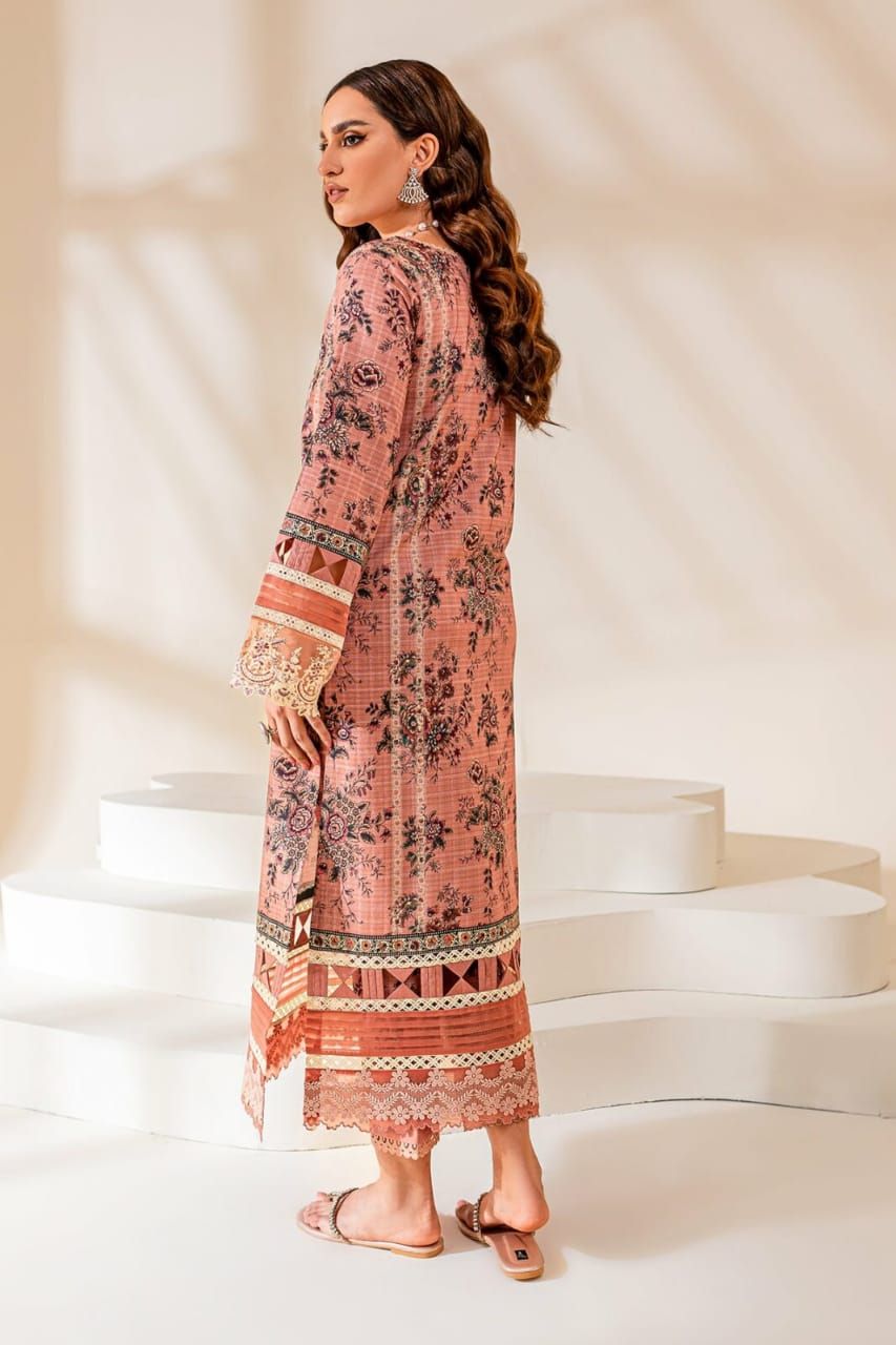 Flora Cotton Satin 2 PC un-stitched by JADE - Oshi.pk - Buy & Sell Online